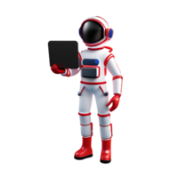 Astronaut Tablet 3D AI Generative png