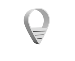 kaart wijzer 3d pin plaats symbool 3d illustratie png