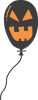 duivel ballon icoon, halloween zwart en oranje thema elementen. png