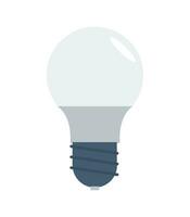 Light bulb icon. LED lighting lamp. Flat illustration of light bulb icon for design vector