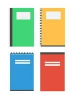 Notebook icon. School education and learning theme. Colorful design. Vector illustration