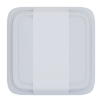 Empty food Box , Lunch Box mock up template , Eco Friendly Biodegradable , 3d illustration. png