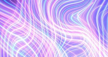resumen brillante azul púrpura brillante volador olas desde retorcido líneas energía mágico antecedentes foto