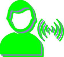 Unique Signal on User Vector Icon