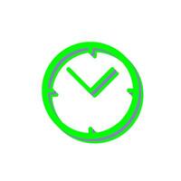 Unique Clock Vector Icon