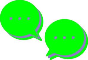 Unique Conversation Bubbles Vector Icon