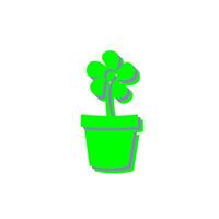 Flower Pot Vector Icon