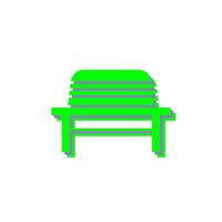 Garden Bench Vector Icon