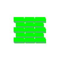 Unique Bricks Vector Icon