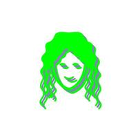 Hair Curly Vector Icon