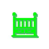 Baby Crib Vector Icon