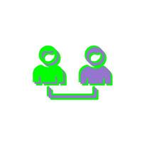 Connected Users Vector Icon