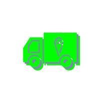 icono de vector de furgoneta de helado