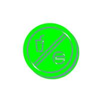 No Food or Drinks Vector Icon