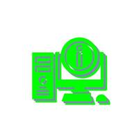 Computer Vector Icon