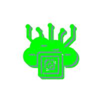 Cloud Computing Vector Icon