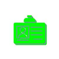 Id Card Vector Icon