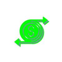 Money Flow Vector Icon