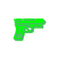 icono de vector de pistola