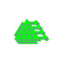 Pyramid Graph Vector Icon