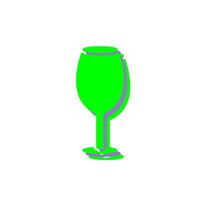 icono de vector de copa de vino