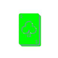 Clubs Card Vector Icon