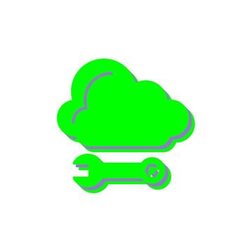 Cloud Computing Vector Icon