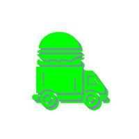 Fast Food Truck Vector Icon