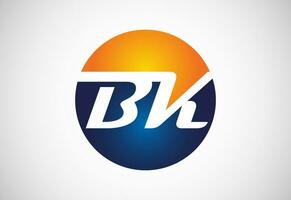 Initial Letter B K Logo Design Vector. Graphic Alphabet Symbol For Corporate Business vector