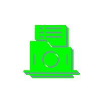 List Folder Vector Icon