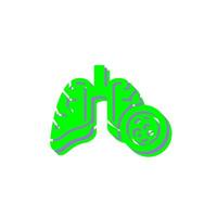 Lung Cancer Vector Icon