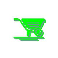 Wheelbarrow Vector Icon