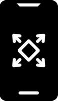 solid icon for maximize vector