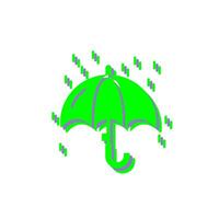 Raining Vector Icon