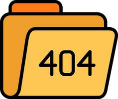 404 Error Vector Icon Design