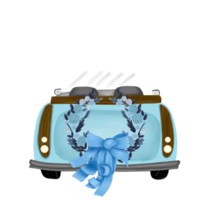 Jahrgang Hochzeit Auto Illustration png