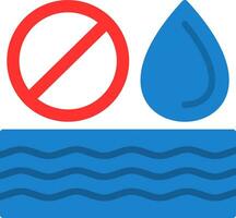 No Water Vector Icon Design