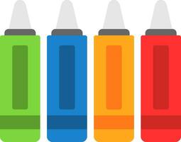 diseño de icono de vector de crayones