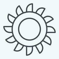 Icon Cutter. related to Mining symbol. line style. simple design editable. simple illustration vector