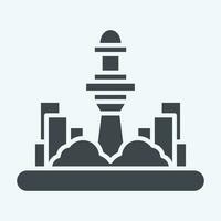 Icon Kuala Lumpur. related to Capital symbol. glyph style. simple design editable. simple illustration vector