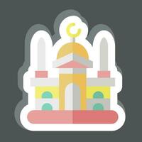Sticker Damascus. related to Capital symbol. simple design editable. simple illustration vector