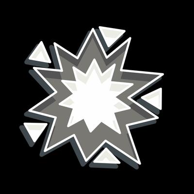 Icon Explosion. related to Mining symbol. glossy style. simple design editable. simple illustration