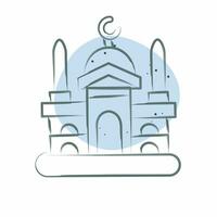 Icon Damascus. related to Capital symbol. Color Spot Style. simple design editable. simple illustration vector
