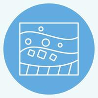 Icon Geological. related to Mining symbol. blue eyes style. simple design editable. simple illustration vector