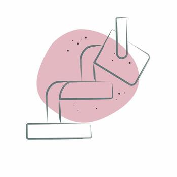 Icon Melted. related to Mining symbol. Color Spot Style. simple design editable. simple illustration vector