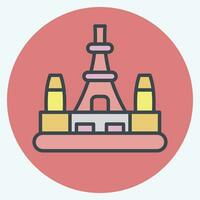 Icon Tokyo. related to Capital symbol. color mate style. simple design editable. simple illustration vector