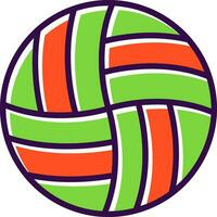 diseño de icono de vector de voleibol