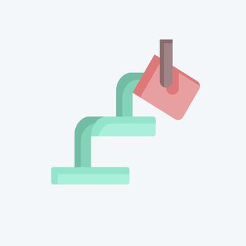 Icon Melted. related to Mining symbol. flat style. simple design editable. simple illustration vector