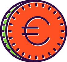 diseño de icono de vector de euro