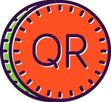 Qatari riyal Vector Icon Design